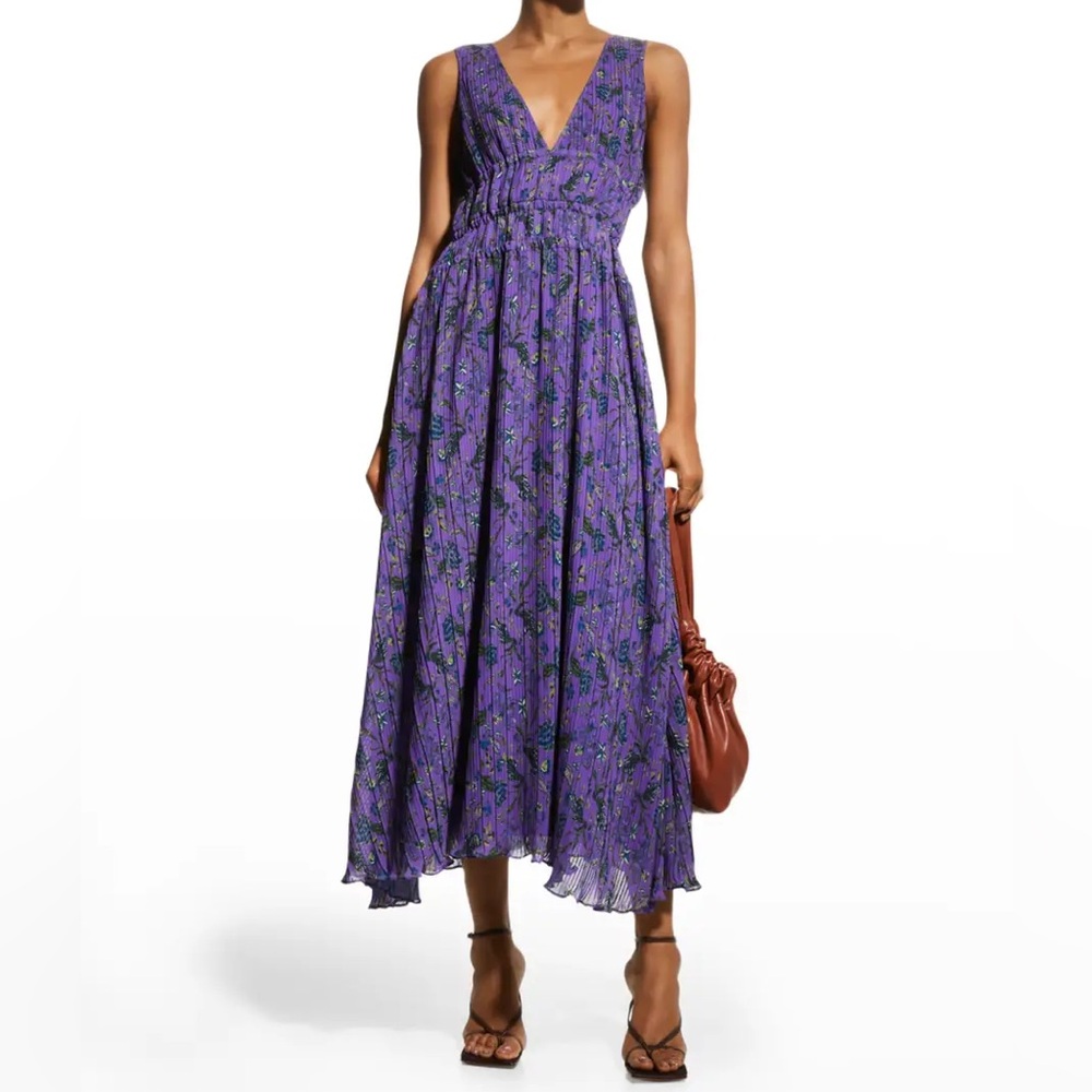 NWT Ramy Brook Malory printed v-neck maxi dress